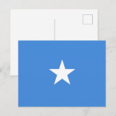 Flagge Somalias Postkarte (Vorne/Hinten)