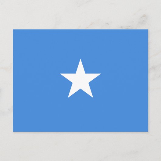 Flagge Somalias Postkarte (Vorderseite)