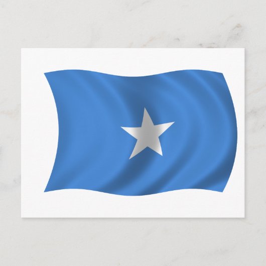 Flagge Somalias Postkarte (Vorderseite)