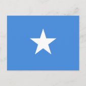 Flagge Somalias Postkarte (Vorderseite)