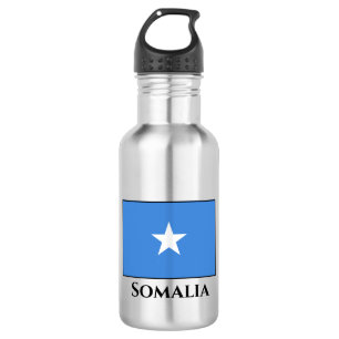 Flagge Somalias (Somalier) Edelstahlflasche