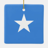 Flagge Somalias (Somalier) Keramikornament (Rückseite)