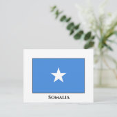 Flagge Somalias (Somalier) Postkarte (Stehend Vorderseite)