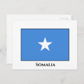 Flagge Somalias (Somalier) Postkarte (Vorne/Hinten)