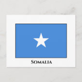 Flagge Somalias (Somalier) Postkarte (Vorderseite)