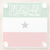 Flagge Somalilands Glasuntersetzer (Rückseite)