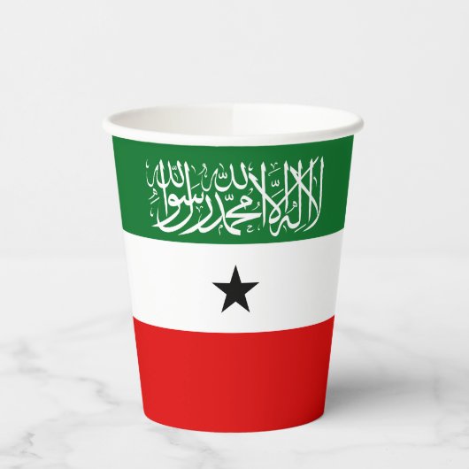 Flagge Somalilands Pappbecher (Links)
