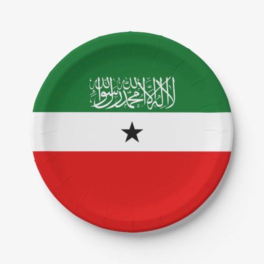 Flagge Somalilands Pappteller (Vorderseite)