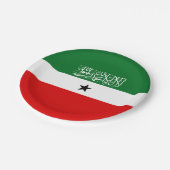 Flagge Somalilands Pappteller (Schrägansicht)