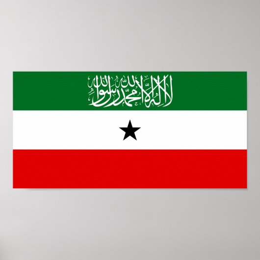 Flagge Somalilands Poster (Vorne)