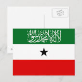 Flagge Somalilands Postkarte (Vorne/Hinten)