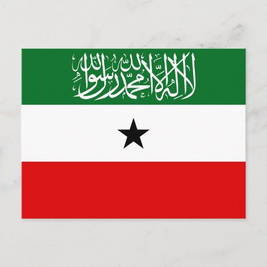 Flagge Somalilands Postkarte (Vorderseite)