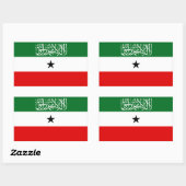 Flagge Somalilands Rechteckiger Aufkleber (Blatt)