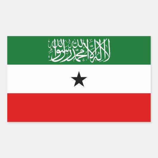Flagge Somalilands Rechteckiger Aufkleber (Vorderseite)