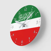 Flagge Somalilands Runde Wanduhr (Winkel)