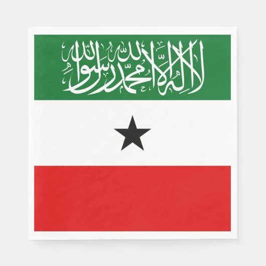 Flagge Somalilands Serviette (Vorderseite)