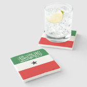 Flagge Somalilands Steinuntersetzer (Seitenansicht)