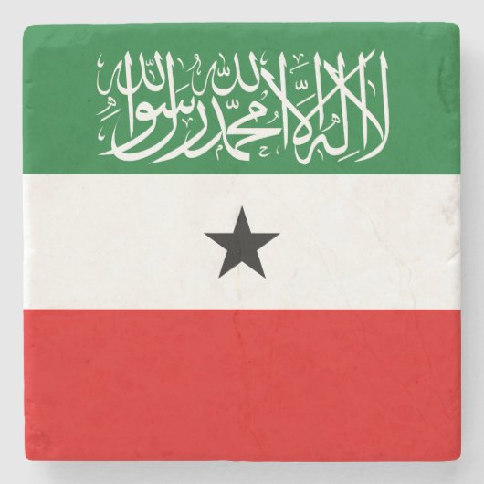 Flagge Somalilands Steinuntersetzer (Vorderseite)