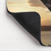 Flagge-Sonnenuntergang Mousepad (Ecke)