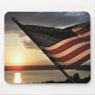 Flagge-Sonnenuntergang Mousepad