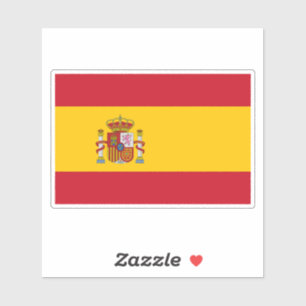 Flagge Spaniens Aufkleber