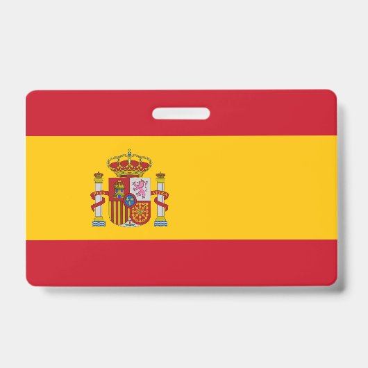 Flagge Spaniens Ausweis (Vorderseite)