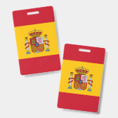 Flagge Spaniens Ausweis (Vorder- & Rückseite)