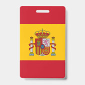 Flagge Spaniens Ausweis (Rückseite)