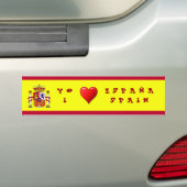 Flagge Spaniens Autoaufkleber (Auf Auto)