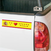 Flagge Spaniens Autoaufkleber (Auf Lkw)