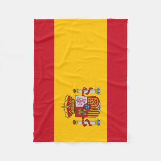 Flagge Spaniens - Bandera de Espana Fleecedecke (Vorderseite)