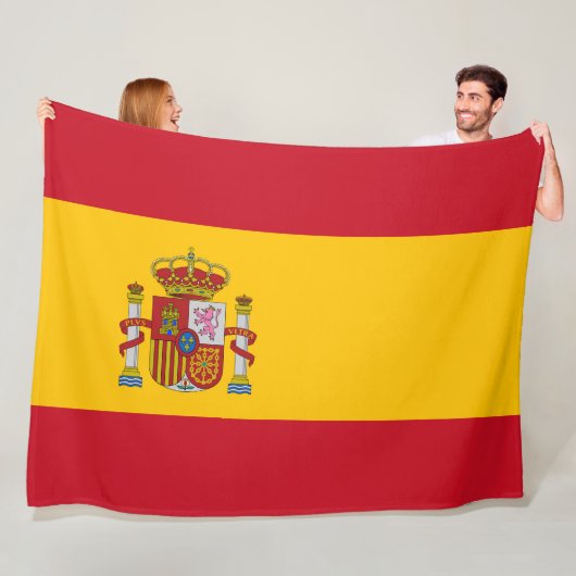 Flagge Spaniens - Bandera de Espana Fleecedecke (Beispiel)