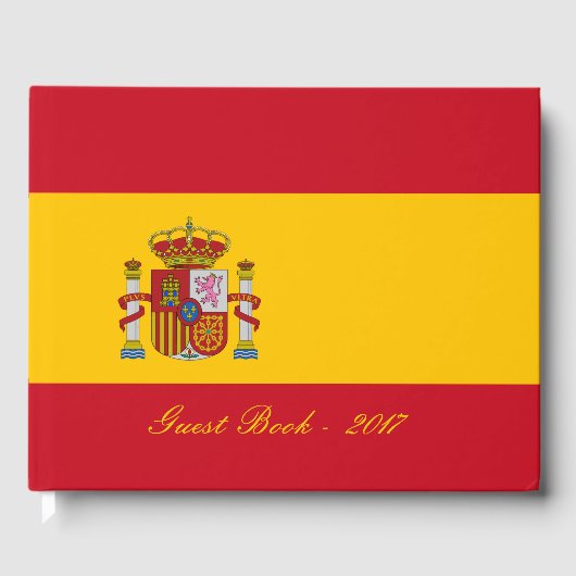 Flagge Spaniens - Bandera de Espana Gästebuch (Vorderseite)
