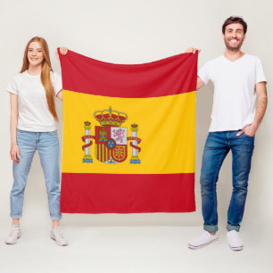Flagge Spaniens - Bandera de Espana Mittel Fleecedecke