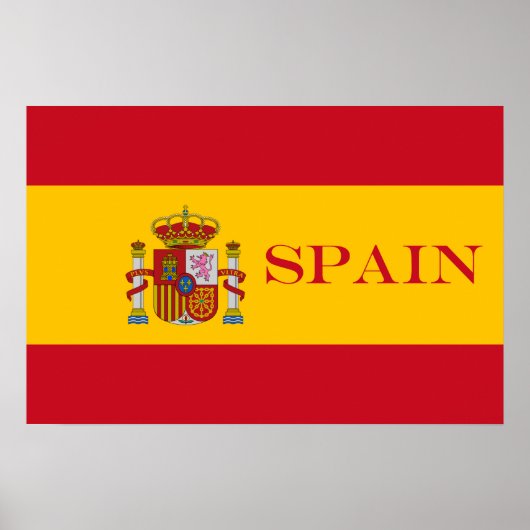 Flagge Spaniens - Bandera de Espana Poster (Vorne)