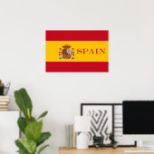 Flagge Spaniens - Bandera de Espana Poster (Heimbüro)