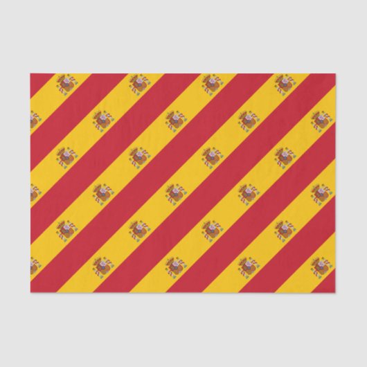 Flagge Spaniens - Bandera de Espana Seidenpapier (Vorderseite)