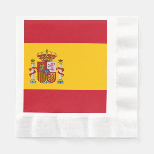 Flagge Spaniens - Bandera de Espana Serviette (Vorderseite)