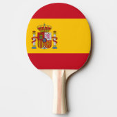 Flagge Spaniens - Bandera de Espana Tischtennis Schläger (Rückseite)