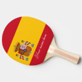 Flagge Spaniens - Bandera de Espana Tischtennis Schläger (Seitenansicht)