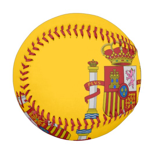 Flagge Spaniens Baseball (Vorderseite Links)