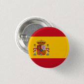 Flagge Spaniens Button (Vorne & Hinten)