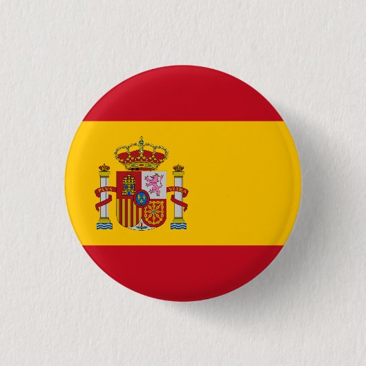 Flagge Spaniens Button (Vorderseite)