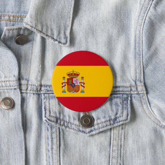 Flagge Spaniens Button (Beispiel)