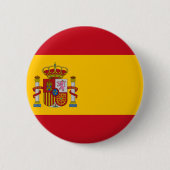 Flagge Spaniens Button (Vorderseite)