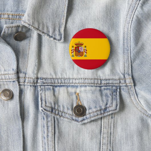 Flagge Spaniens Button (Beispiel)