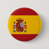 Flagge Spaniens Button (Vorderseite)