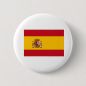 Flagge Spaniens Button (Vorderseite)
