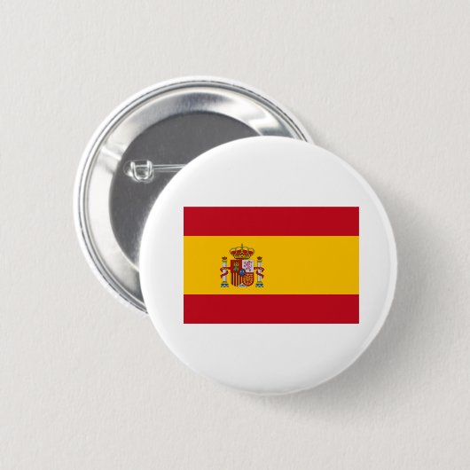 Flagge Spaniens Button (Vorne & Hinten)