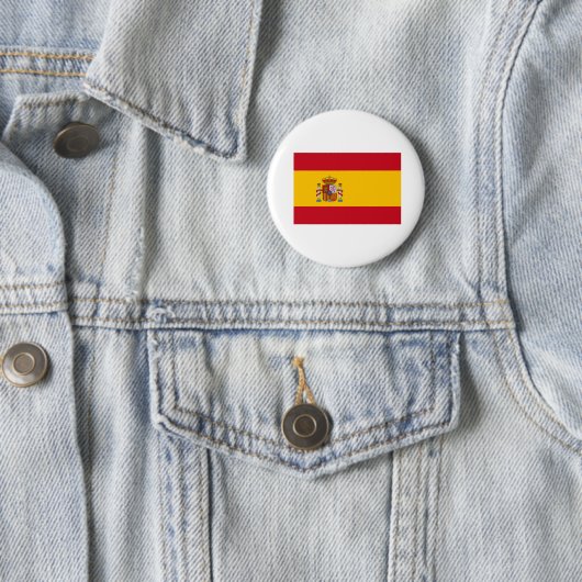 Flagge Spaniens Button (Beispiel)